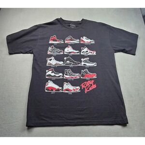 Authentic Classics Mens Retro Kicks Basketball Sneaker Timeline Graphic Tee XL
